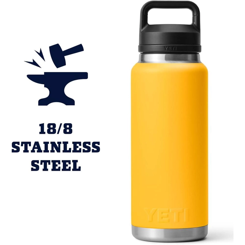 YETI BOTELLA RAMBLER CON TAPA PARA SORBOS DE 36 OZ | AMARILLO - 6