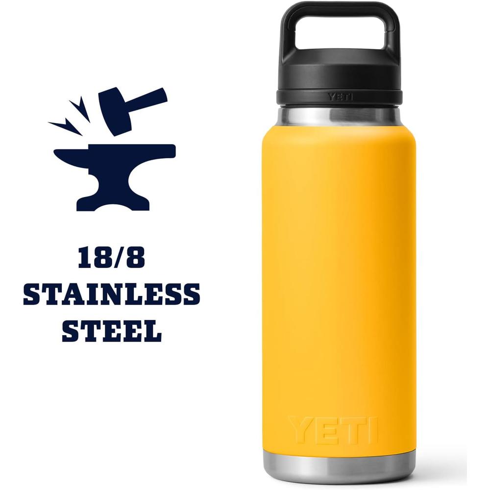 YETI BOTELLA RAMBLER CON TAPA PARA SORBOS DE 36 OZ | AMARILLO - 6