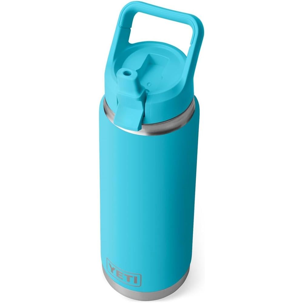 YETI BOTELLA RAMBLER CON TAPA DE CAÑITA DE 26 OZ | CELESTE NEÓN - 1