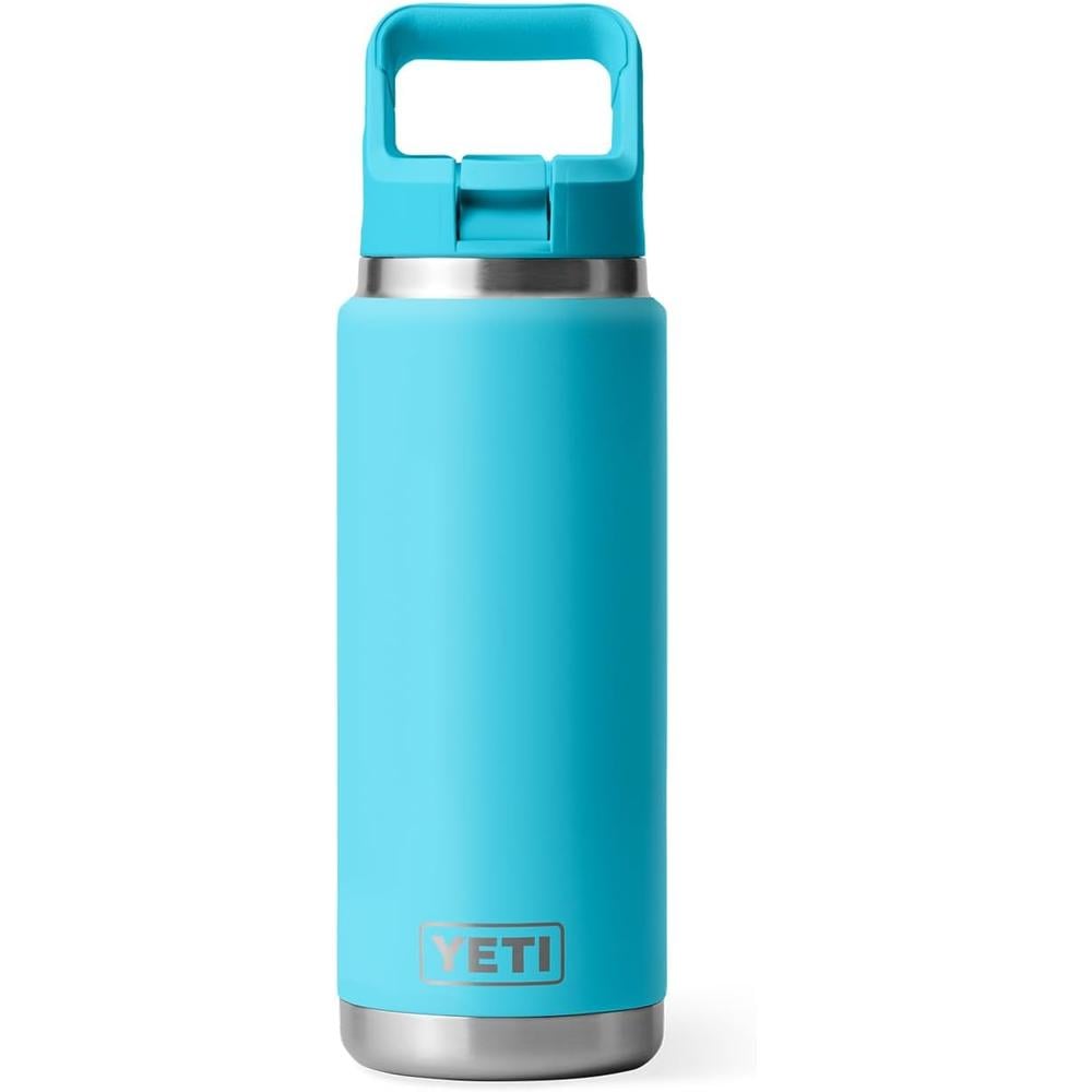 YETI BOTELLA RAMBLER CON TAPA DE CAÑITA DE 26 OZ | CELESTE NEÓN - 3