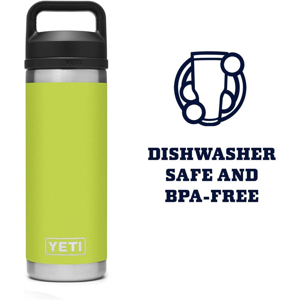 YETI BOTELLA RAMBLER CON TAPA CHUNG DE 18 OZ | AMARILLO LIMÓN - 5