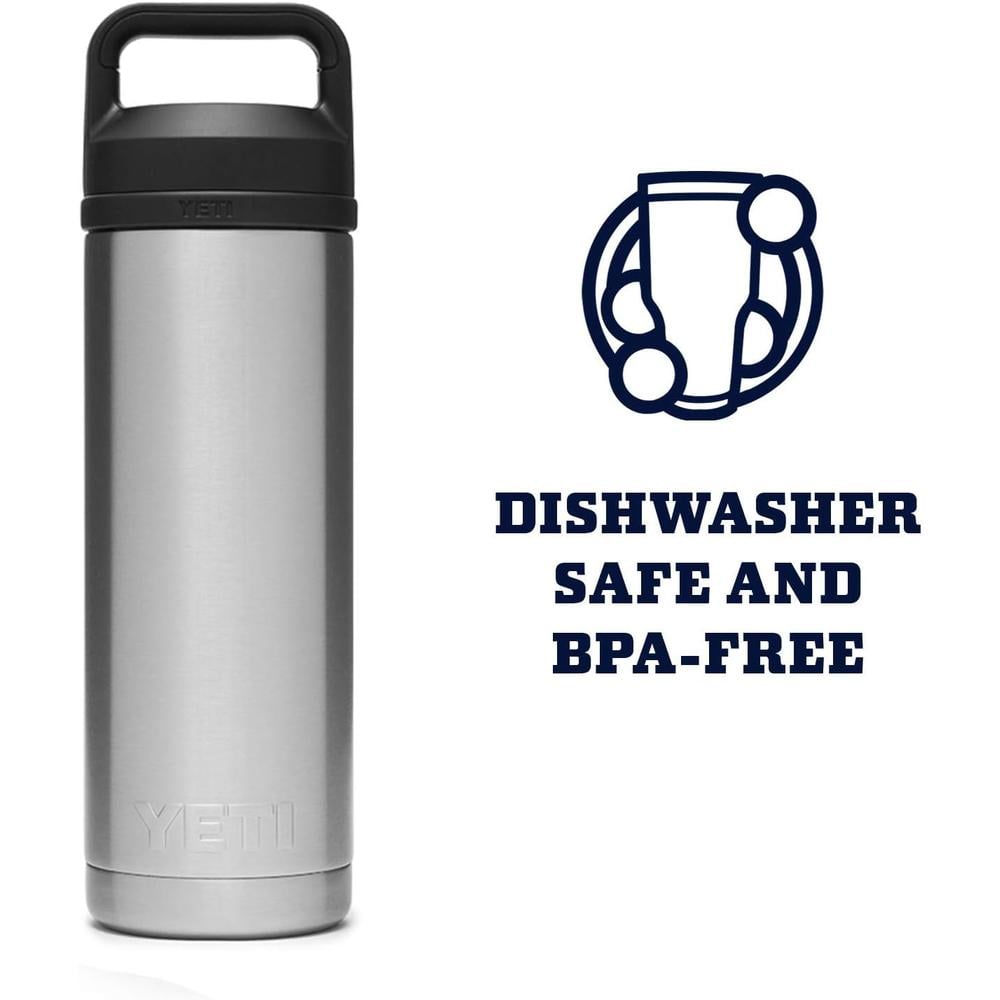 YETI BOTELLA RAMBLER CON TAPA CHUNG DE 18 OZ | PLATA - 5