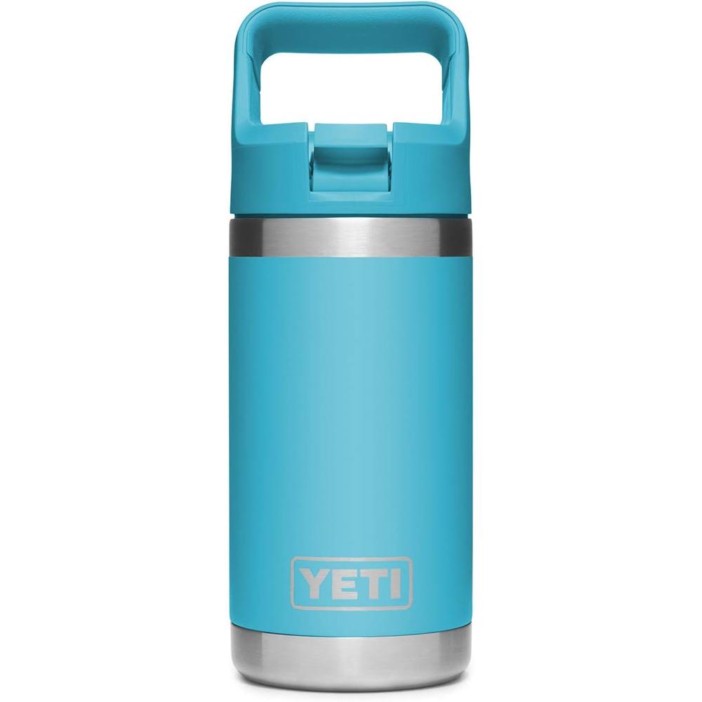 YETI BOTELLA RAMBLER JR. PARA NIÑOS CON CAÑITA DE 12 OZ | CELESTE NEÓN - 3