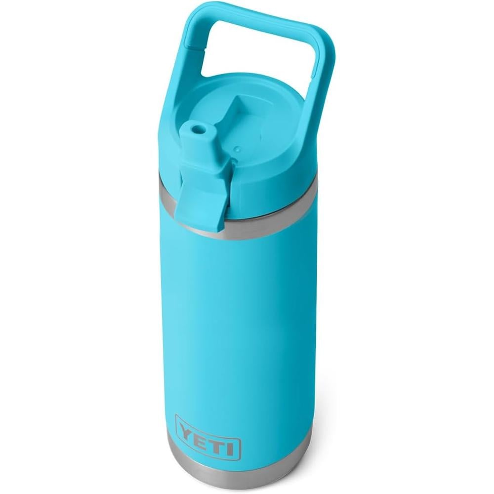 YETI BOTELLA RAMBLER CON TAPA DE CAÑITA DE 18 OZ | CELESTE NEÓN - 1
