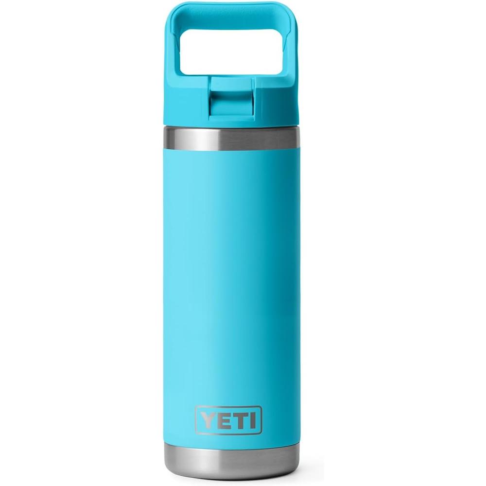 YETI BOTELLA RAMBLER CON TAPA DE CAÑITA DE 18 OZ | CELESTE NEÓN - 3