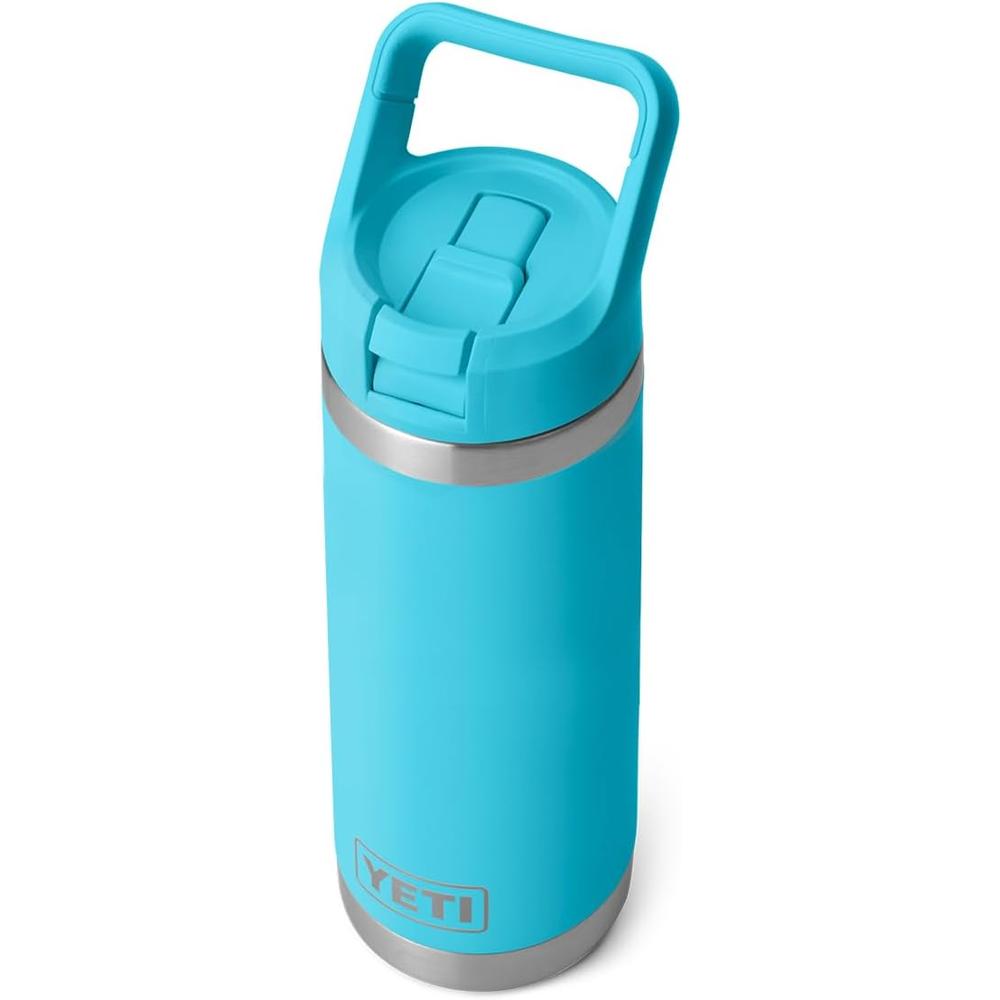 YETI BOTELLA RAMBLER CON TAPA DE CAÑITA DE 18 OZ | CELESTE NEÓN - 5