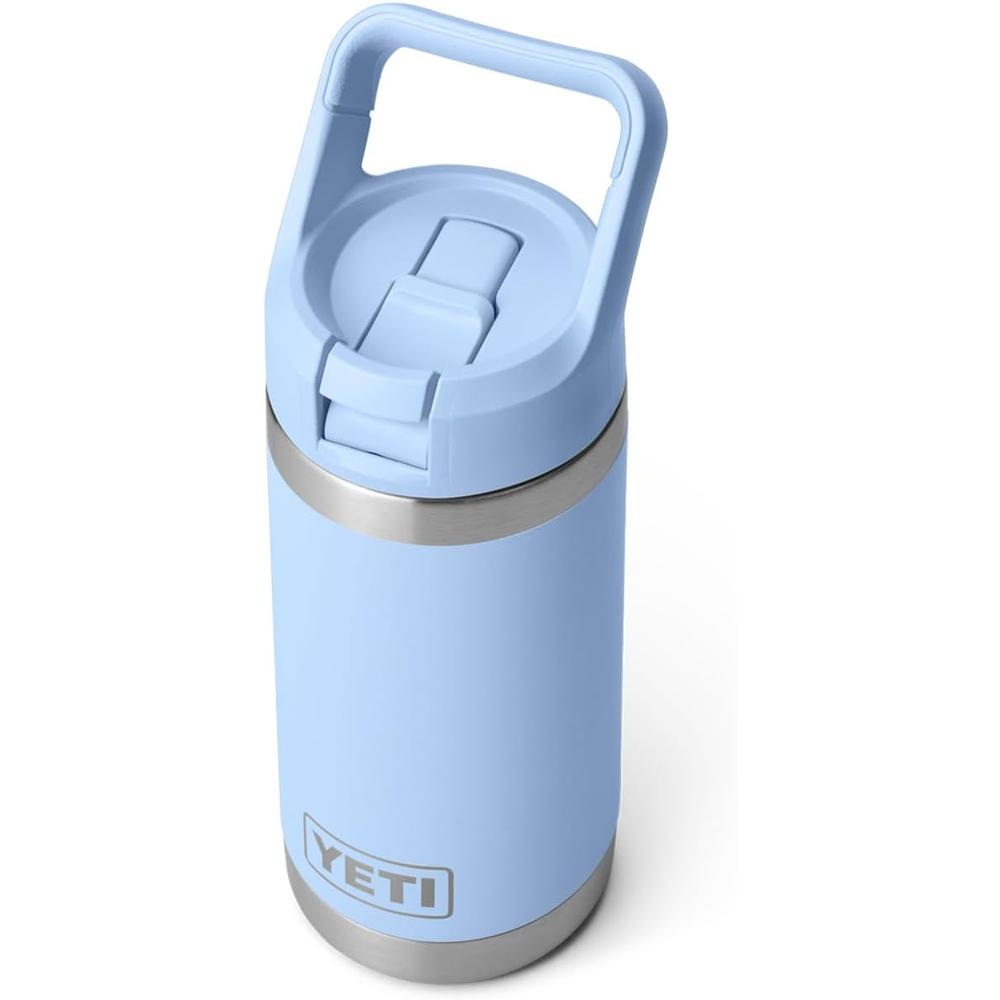 YETI BOTELLA RAMBLER JR. PARA NIÑOS CON CAÑITA DE 12 OZ | CELESTE - 4