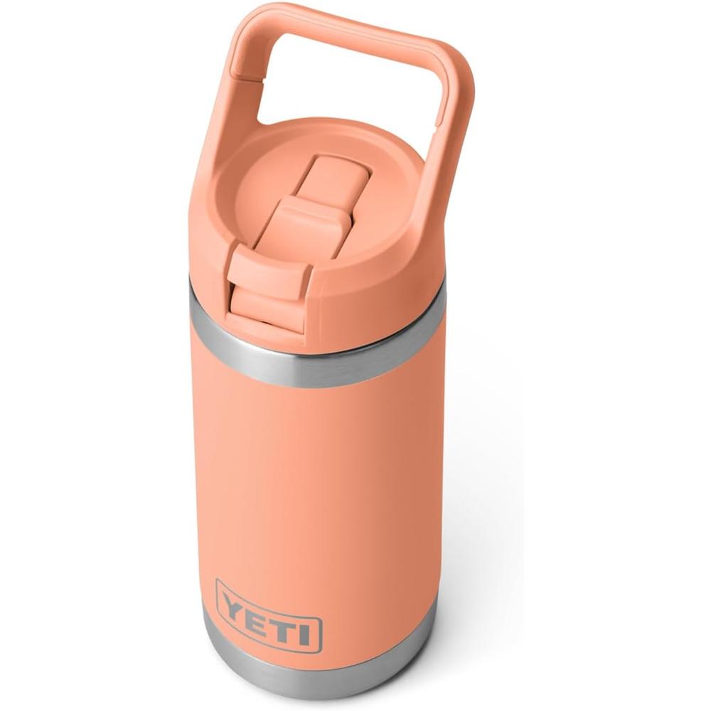 YETI BOTELLA RAMBLER JR. PARA NIÑOS CON CAÑITA DE 12 OZ | MELOCOTÓN - 4