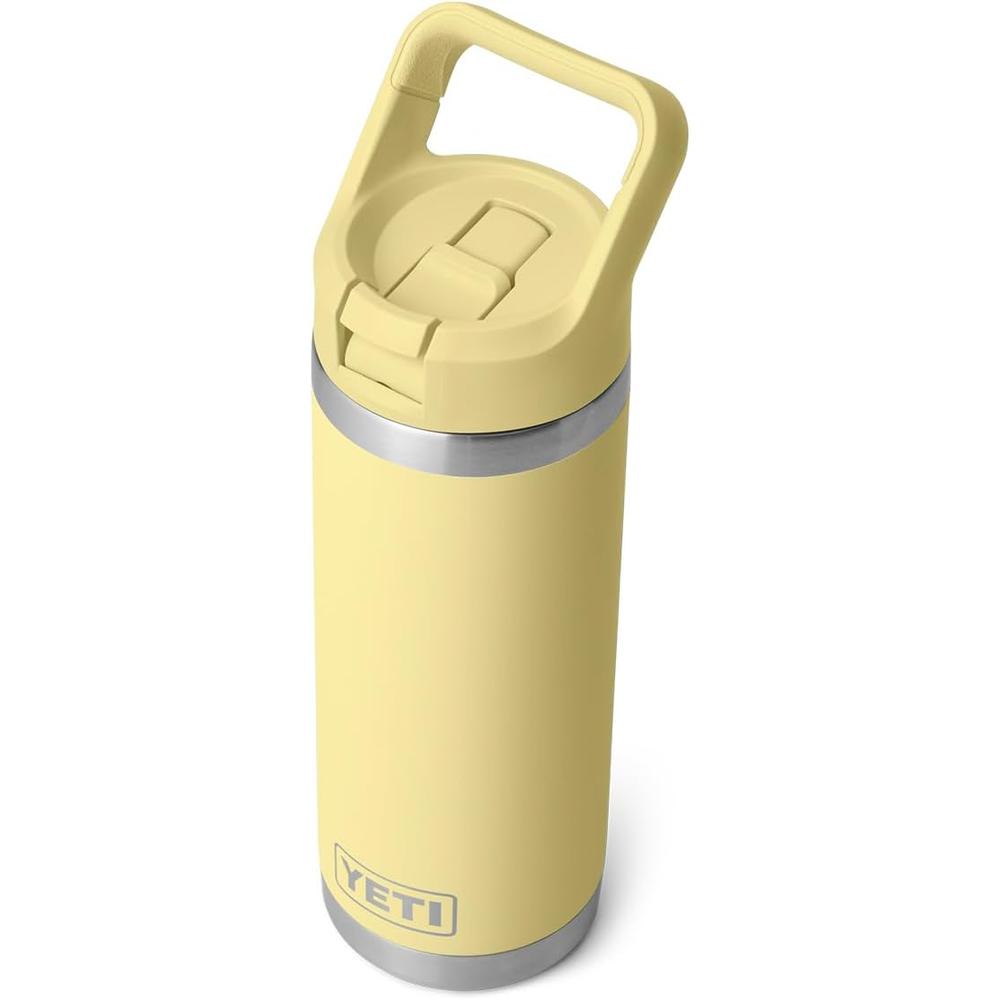 YETI BOTELLA RAMBLER CON TAPA DE CAÑITA DE 18 OZ | AMARILLO BEBÉ - 5