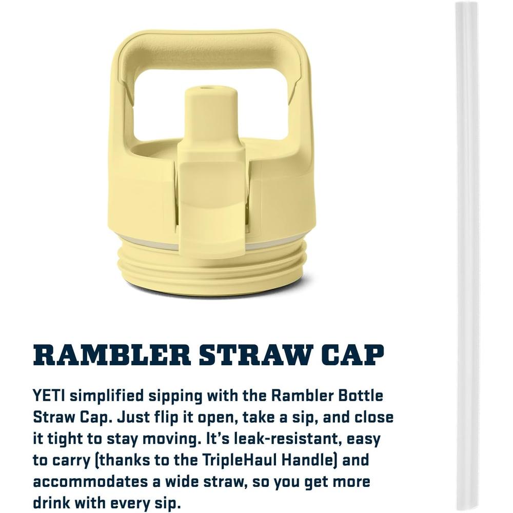 YETI BOTELLA RAMBLER CON TAPA DE CAÑITA DE 18 OZ | AMARILLO BEBÉ - 6