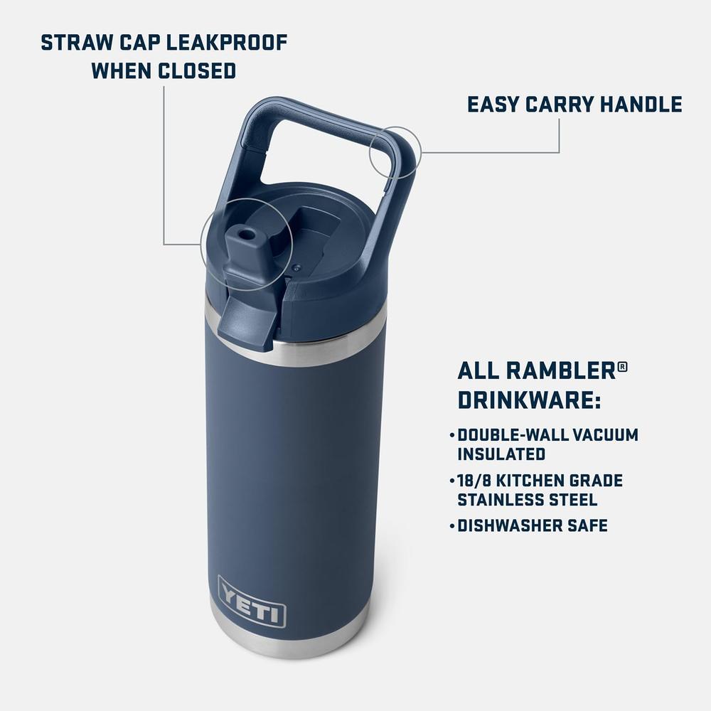 YETI BOTELLA RAMBLER CON TAPA DE CAÑITA DE 18 OZ | VIOLETA - 2