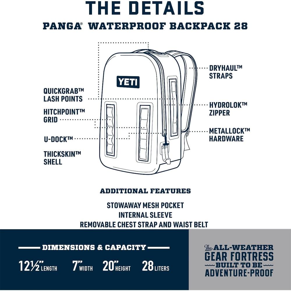 YETI PANGA 28 MOCHILA PARA VIAJE | NARANJA NEÓN - 2