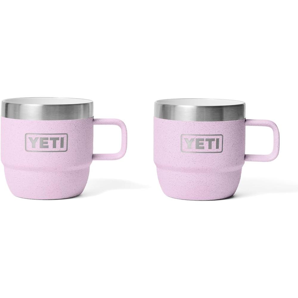 YETI RAMBLER PACK DE 2 TAZAS DE ACERO INOXIDABLE DE 6 OZ | ROSA BEBÉ - 1