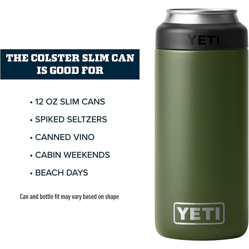 YETI RAMBLER AISLADOR DE LATAS INSERTABLE DE 12 OZ | VERDE OLIVO - 4