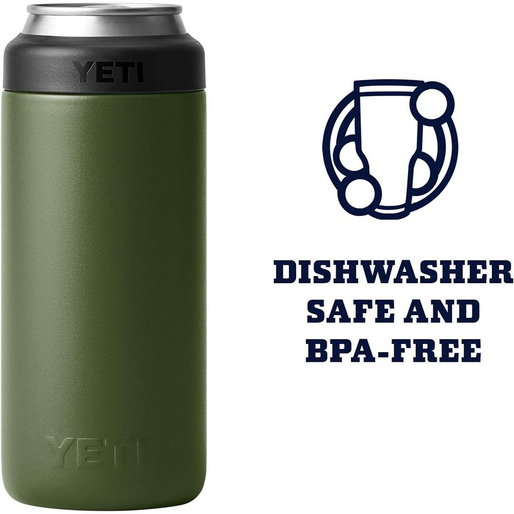 YETI RAMBLER AISLADOR DE LATAS INSERTABLE DE 12 OZ | VERDE OLIVO - 5