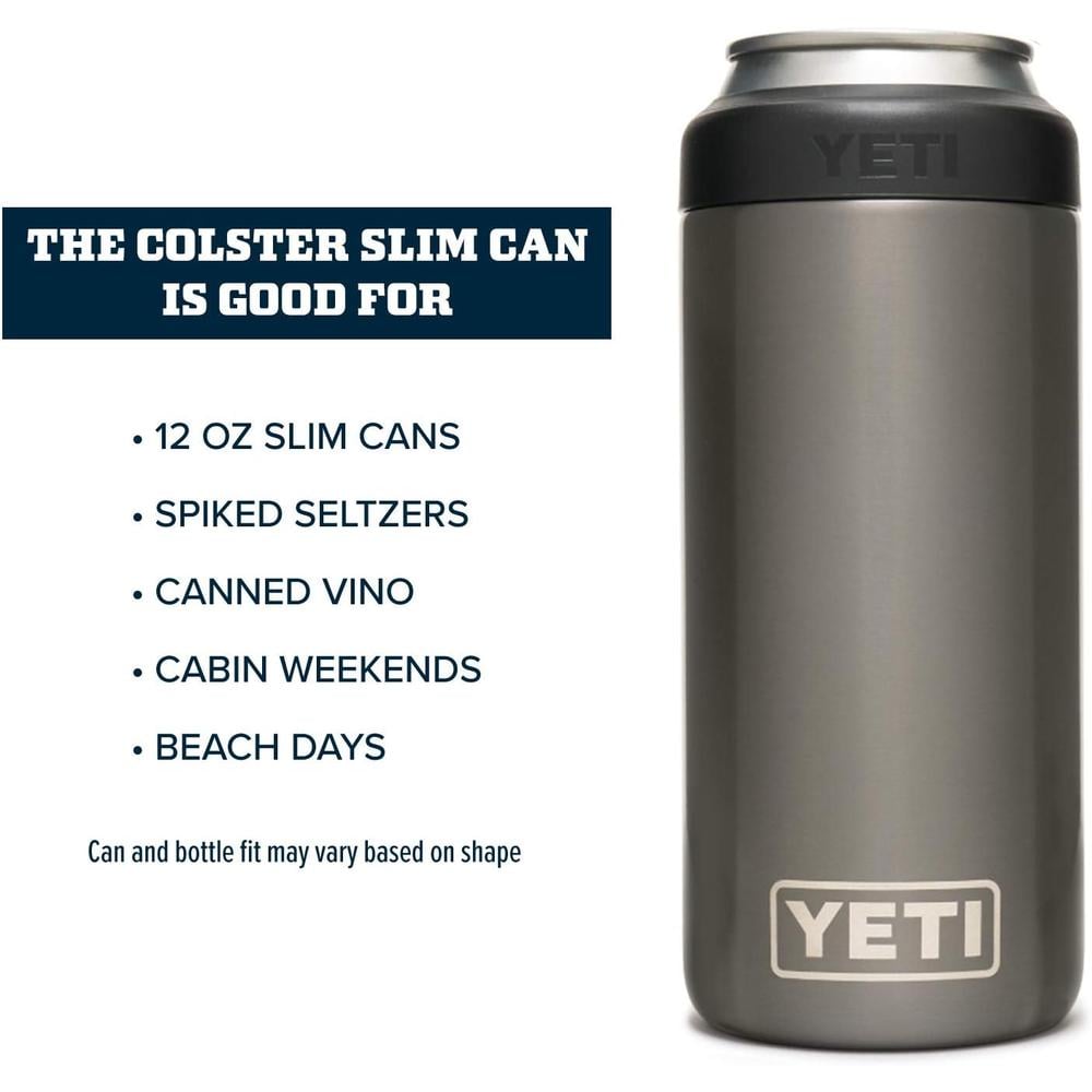 YETI RAMBLER AISLADOR DE LATAS INSERTABLE DE 12 OZ | GRAFITO - 4