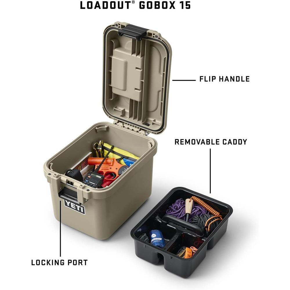 YETI GOBOX 15 CAJA DE HERRAMIENTAS IMPERMIABLE | NARANJADO - 2