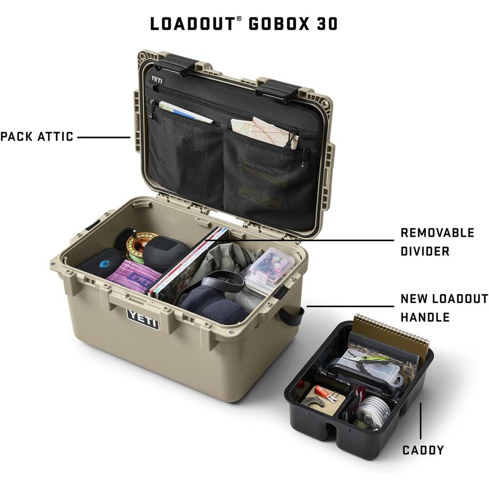 YETI GOBOX 30 CAJA DE HERRAMIENTAS IMPERMIABLE | BLANCO - 2