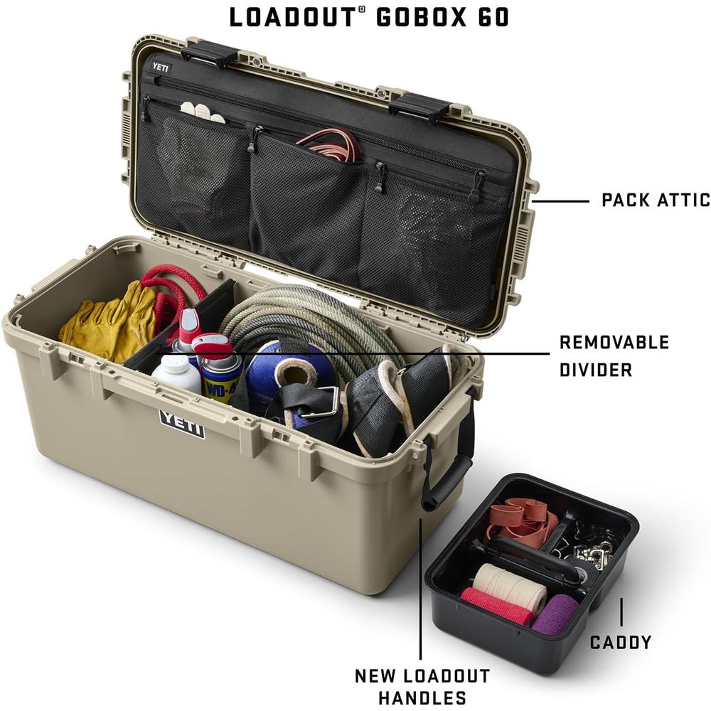YETI GOBOX 60 CAJA DE HERRAMIENTAS IMPERMIABLE | BLANCO - 2