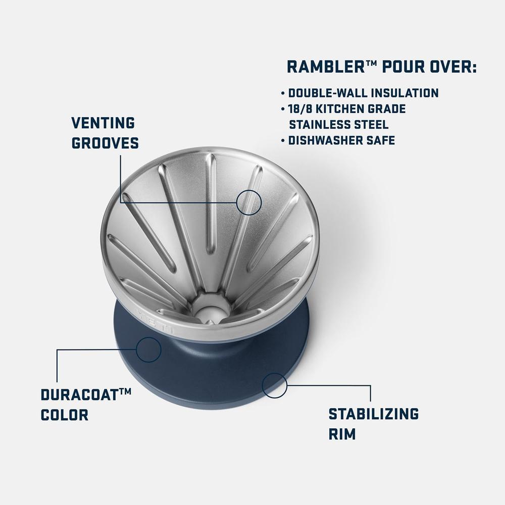 YETI ACCESORIO PARA CAFETERA POUR OVER | AZUL MARINO - 2