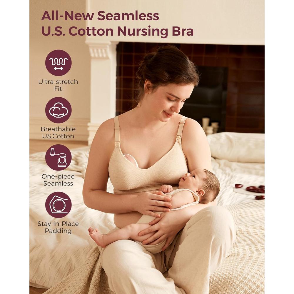 MOMCOZY BRASIER DE LACTANCIA ALGODÓN USA - 5