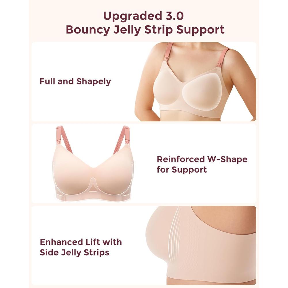 MOMCOZY BRASIER SOPORTE JELLY STRIP, 3XL | ROSA (BLUSH) - 2