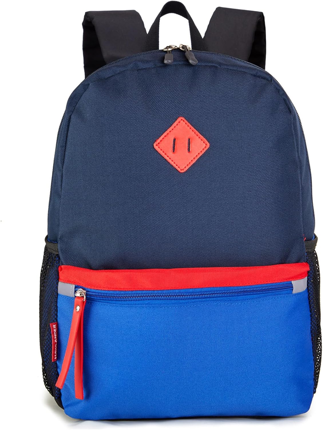 MOCHILA PARA NIÑOS PEQUEÑOS, BOLSO ESCOLAR PARA NIÑOS DE 3 A 6 AÑOS DE EDAD, 15 PULGADAS, AZUL MARINO, TALLA ÚNICA - 2