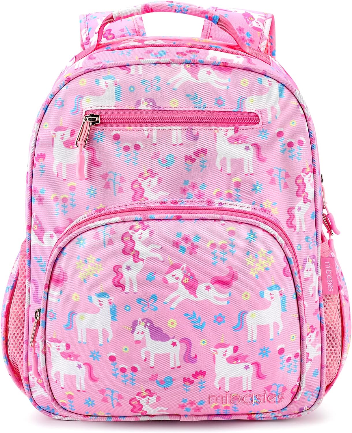 MOCHILA PARA NIÑOS Y NIÑAS, MOCHILA IDEAL PARA NIÑOS EN PREESCOLAR Y JARDÍN DE INFANTES, UNICORNIO DE FLORES, 14L - 2