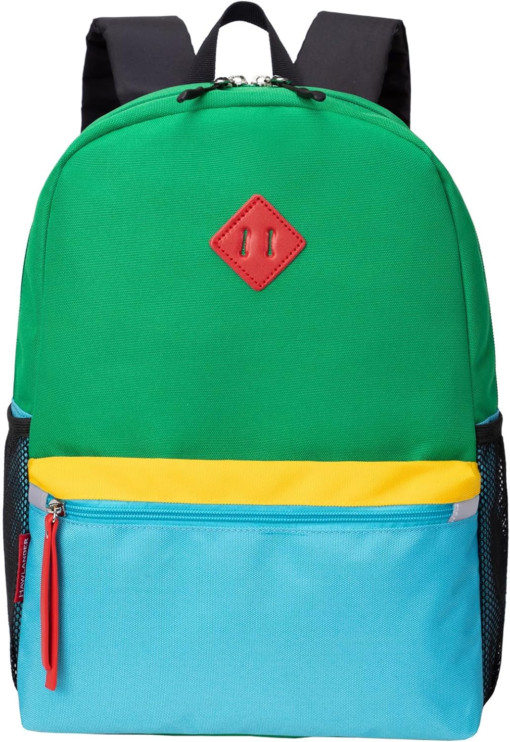 MOCHILA PARA NIÑOS PEQUEÑOS, BOLSO ESCOLAR PARA NIÑOS DE 3 A 6 AÑOS DE EDAD, 15 PULGADAS, FORRO POLAR VERDE - 2