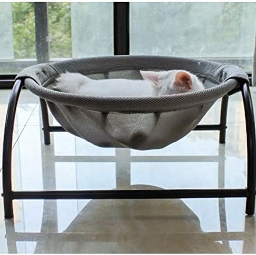 JUNSPOW CAMA PARA GATOS HAMACA PARA MASCOTAS CAMA PARA DORMIR ESTRUCTURA ESTABLE DESMONTABLE EXCELENTE TRANSPIRABILIDAD FÁCIL - 5