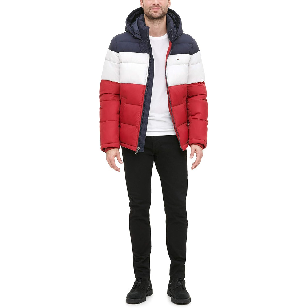 CASACA TOMMY HILFIGER ACOLCHADA CON CAPUCHA PARA HOMBRE - 3