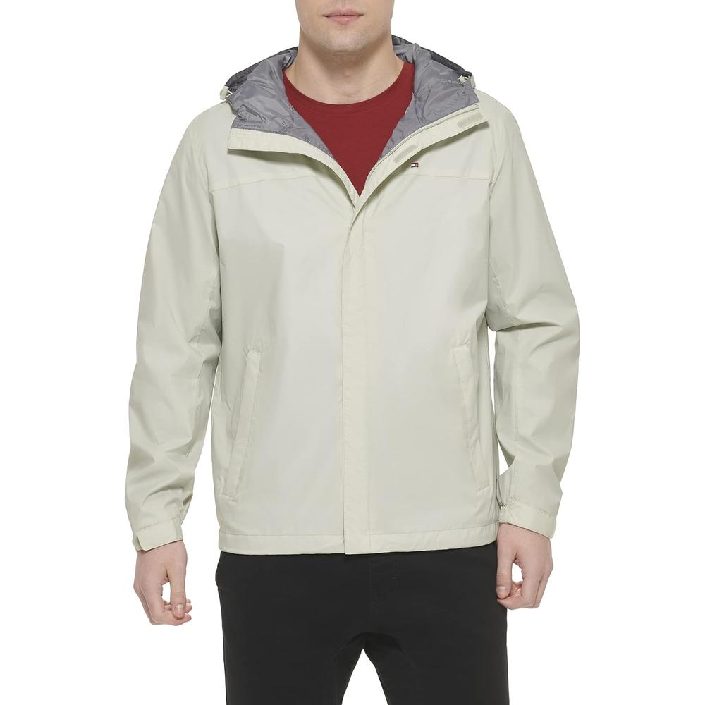 CASACA TOMMY HILFIGER CON CAPUCHA LIGERA Y TRANSPIRABLE PARA HOMBRE - 1