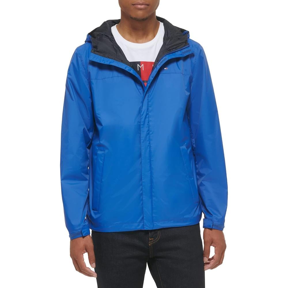 CASACA TOMMY HILFIGER CON CAPUCHA LIGERA Y TRANSPIRABLE PARA HOMBRE - 1
