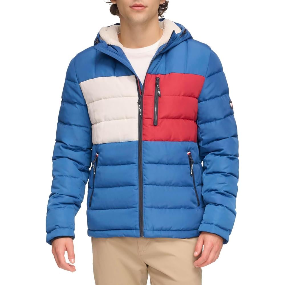 CASACA TOMMY HILFIGER ACOLCHADA RESISTENTE AL AGUA CON CAPUCHA PARA HOMBRE - 2