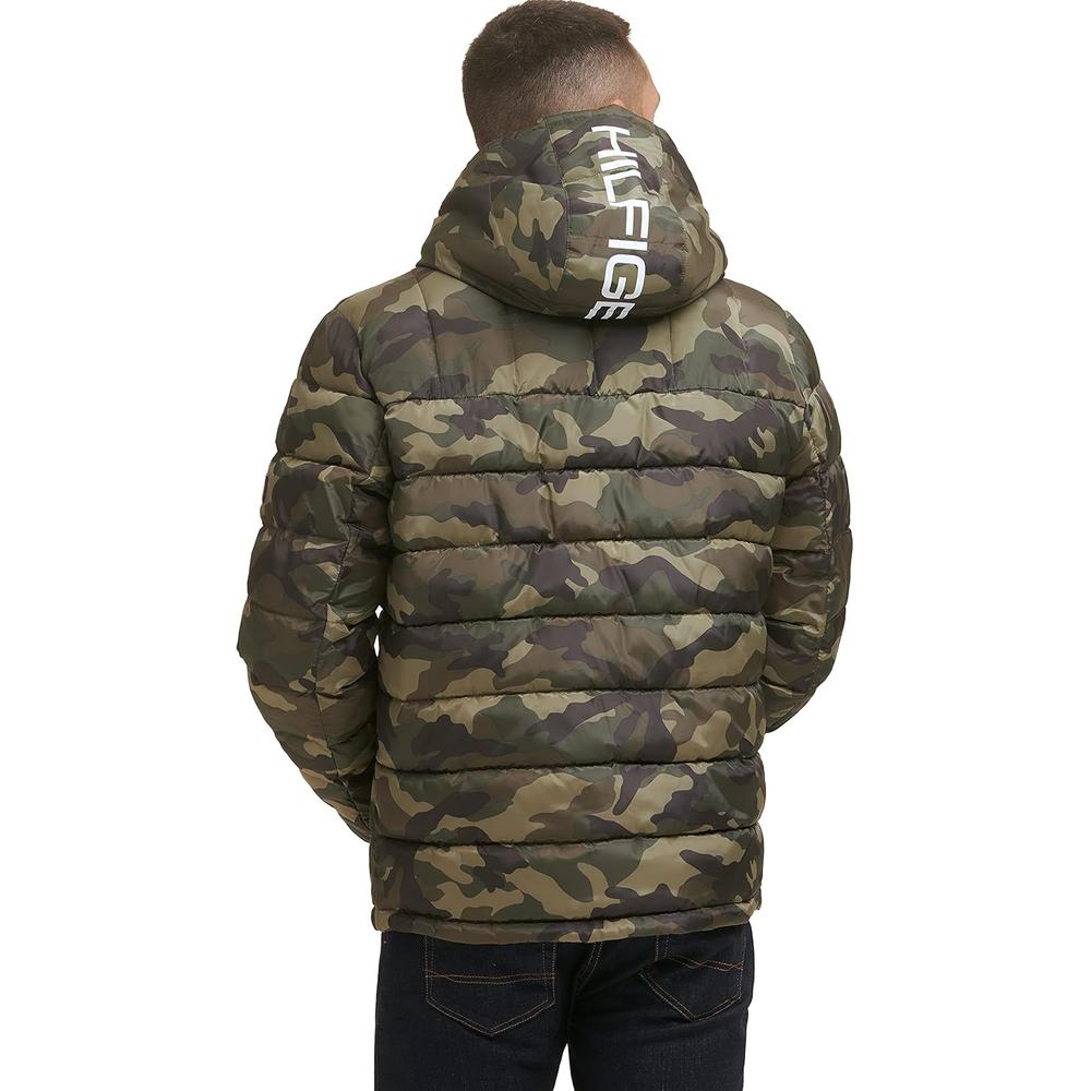 CASACA TOMMY HILFIGER ACOLCHADA RESISTENTE AL AGUA CON CAPUCHA PARA HOMBRE - 3