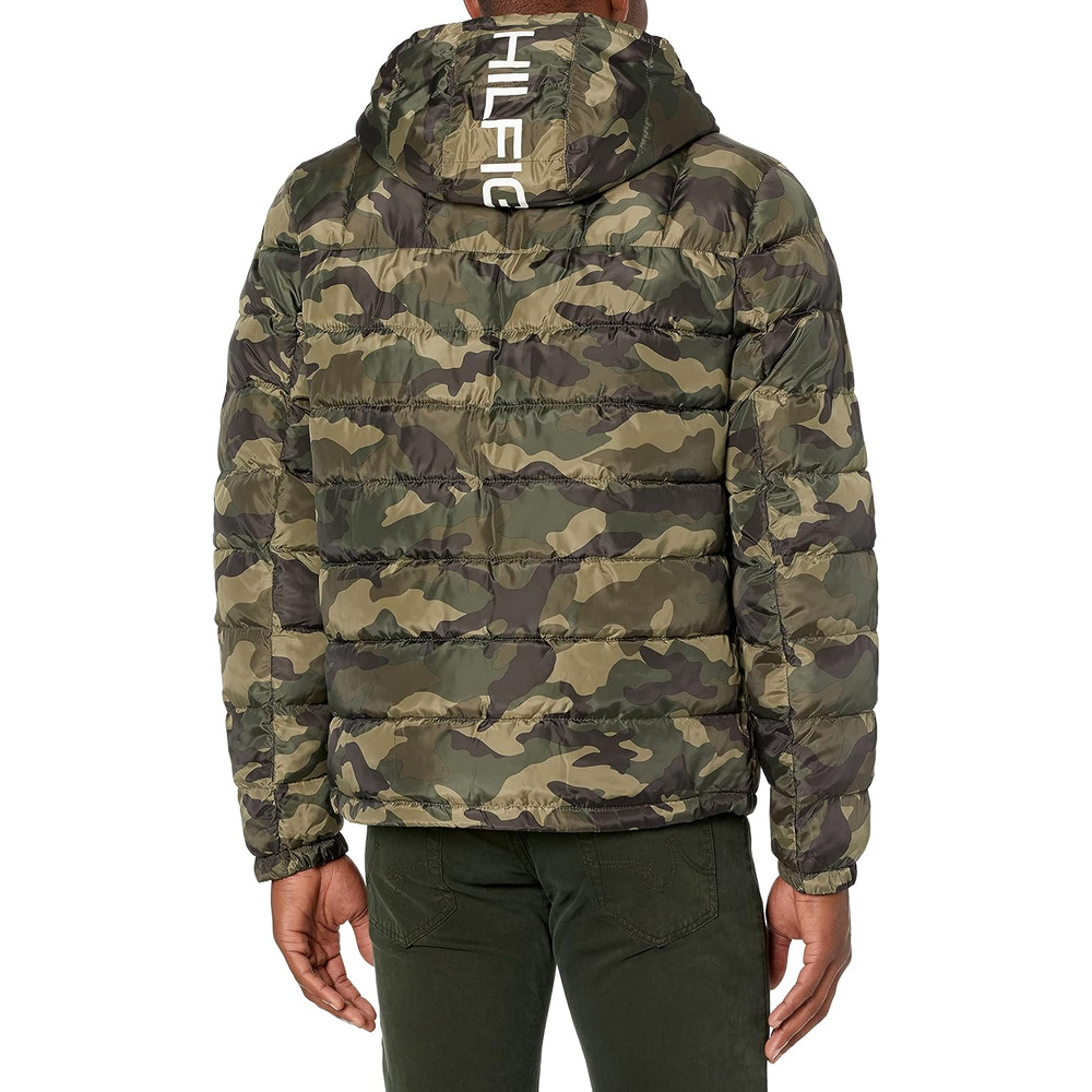 CASACA TOMMY HILFIGER ACOLCHADA RESISTENTE AL AGUA CON CAPUCHA PARA HOMBRE - 4