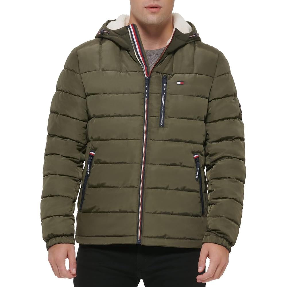 CASACA TOMMY HILFIGER ACOLCHADA RESISTENTE AL AGUA CON CAPUCHA PARA HOMBRE - 2