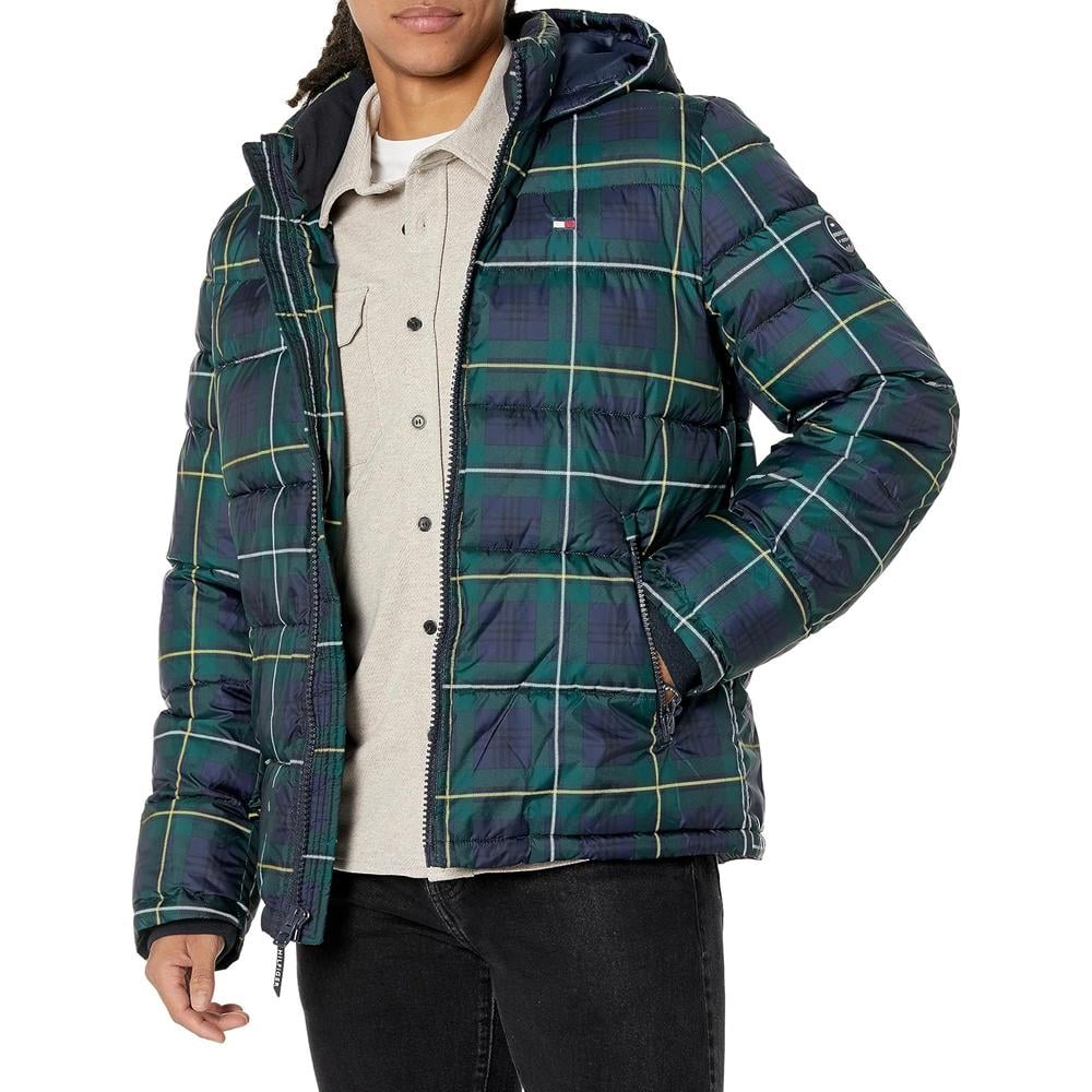 CASACA TOMMY HILFIGER ACOLCHADA CON CAPUCHA PARA HOMBRE - 1