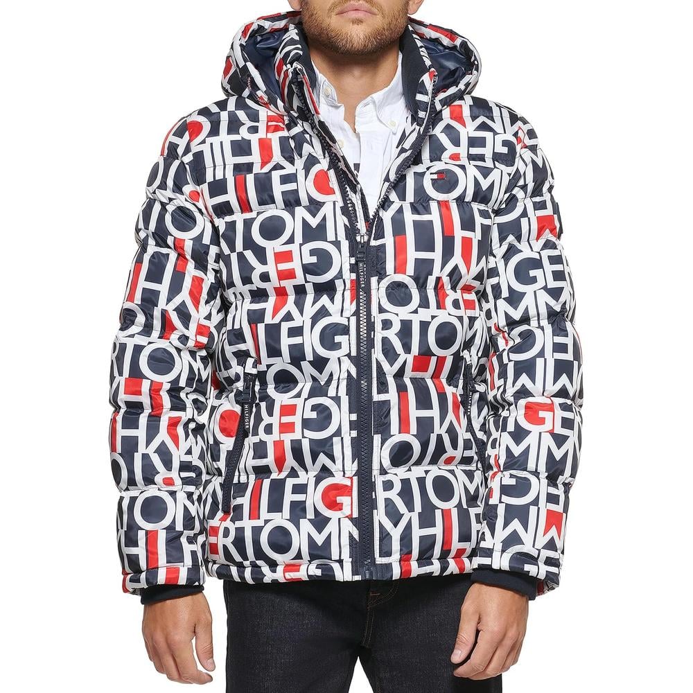 CASACA TOMMY HILFIGER ACOLCHADA CON CAPUCHA PARA HOMBRE - 1