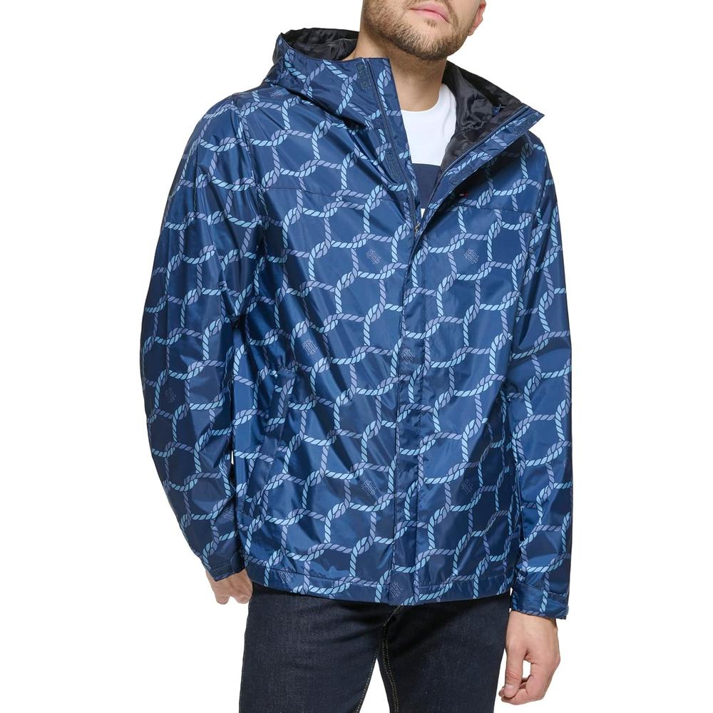 CASACA TOMMY HILFIGER CON CAPUCHA LIGERA Y TRANSPIRABLE PARA HOMBRE - 1