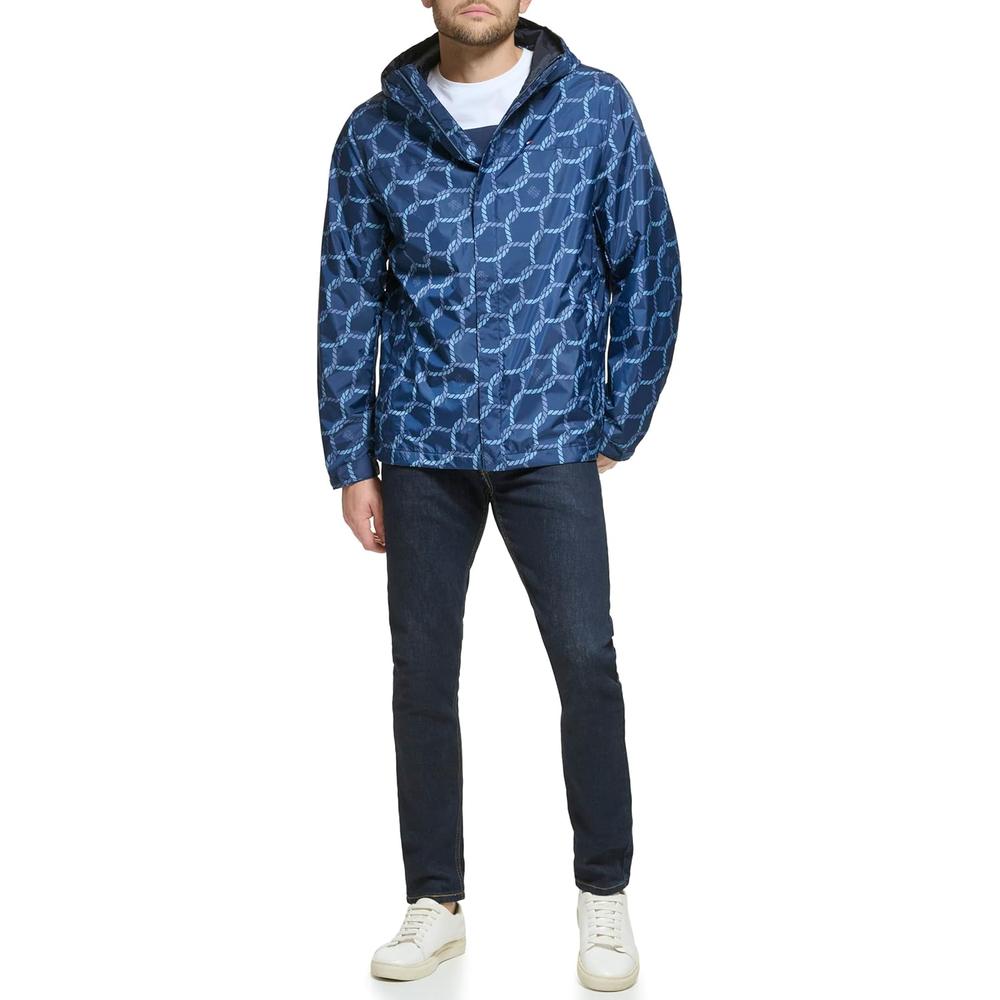 CASACA TOMMY HILFIGER CON CAPUCHA LIGERA Y TRANSPIRABLE PARA HOMBRE - 2