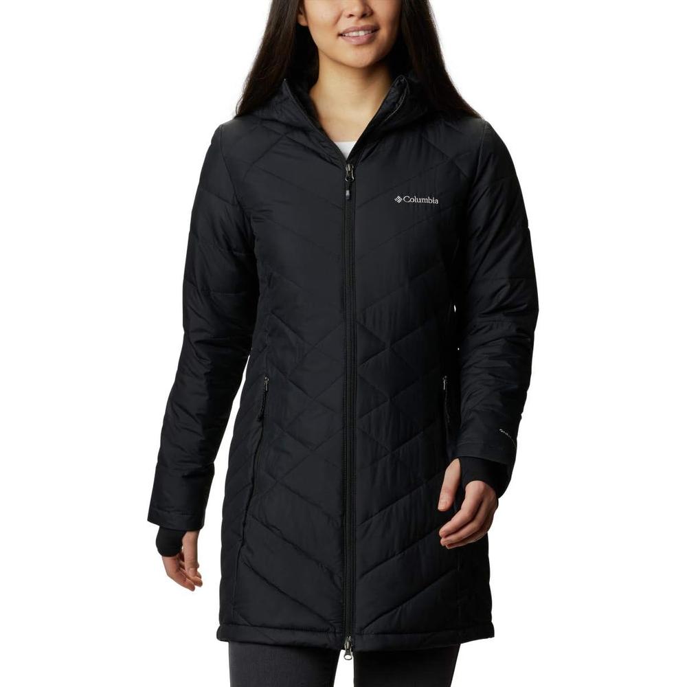 CASACA LARGA COLUMBIA CON CAPUCHA PARA MUJER - 1