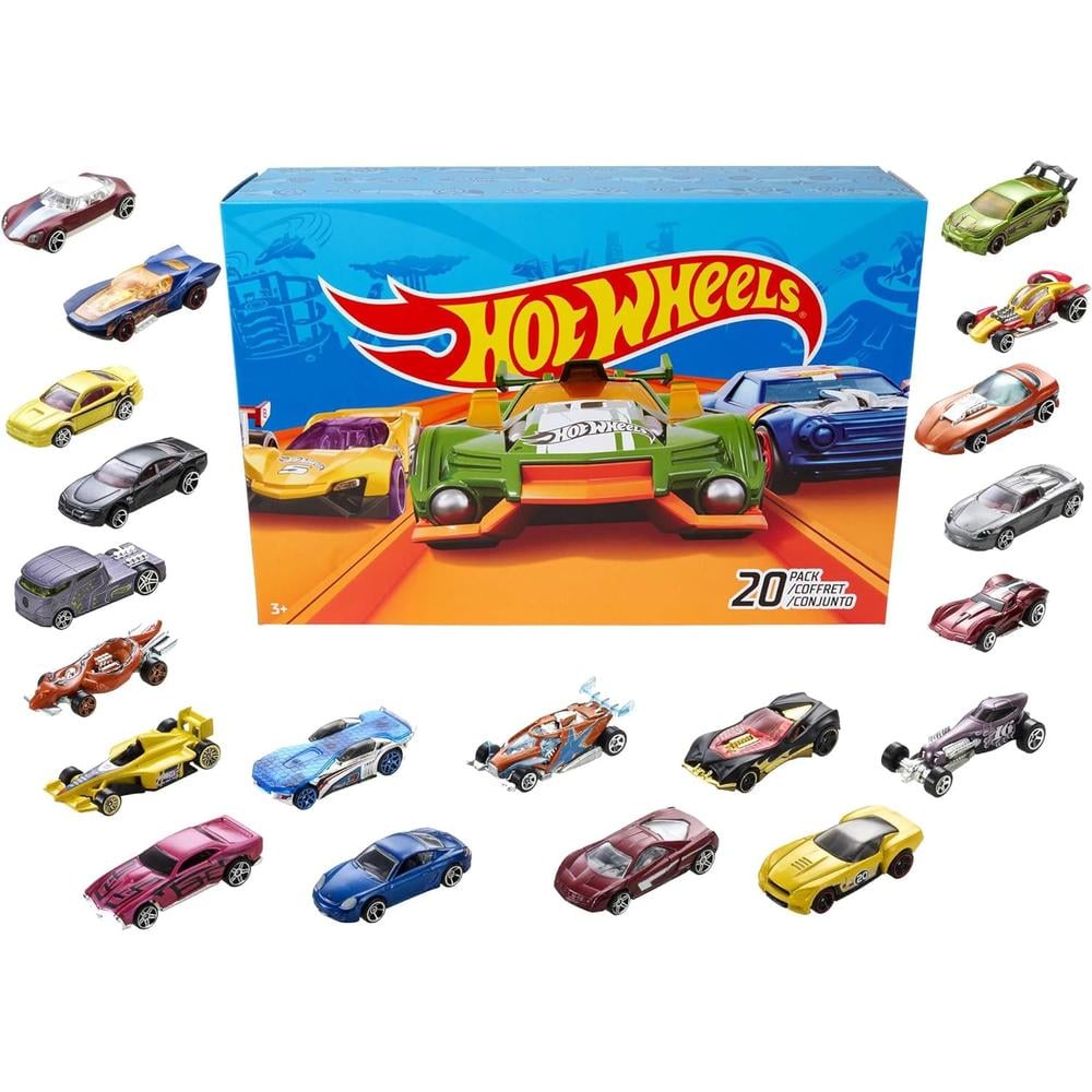 HOT WHEELS PAQUETE DE 20 AUTOMÓVILES (LOS ESTILOS PUEDEN VARIAR) - 1