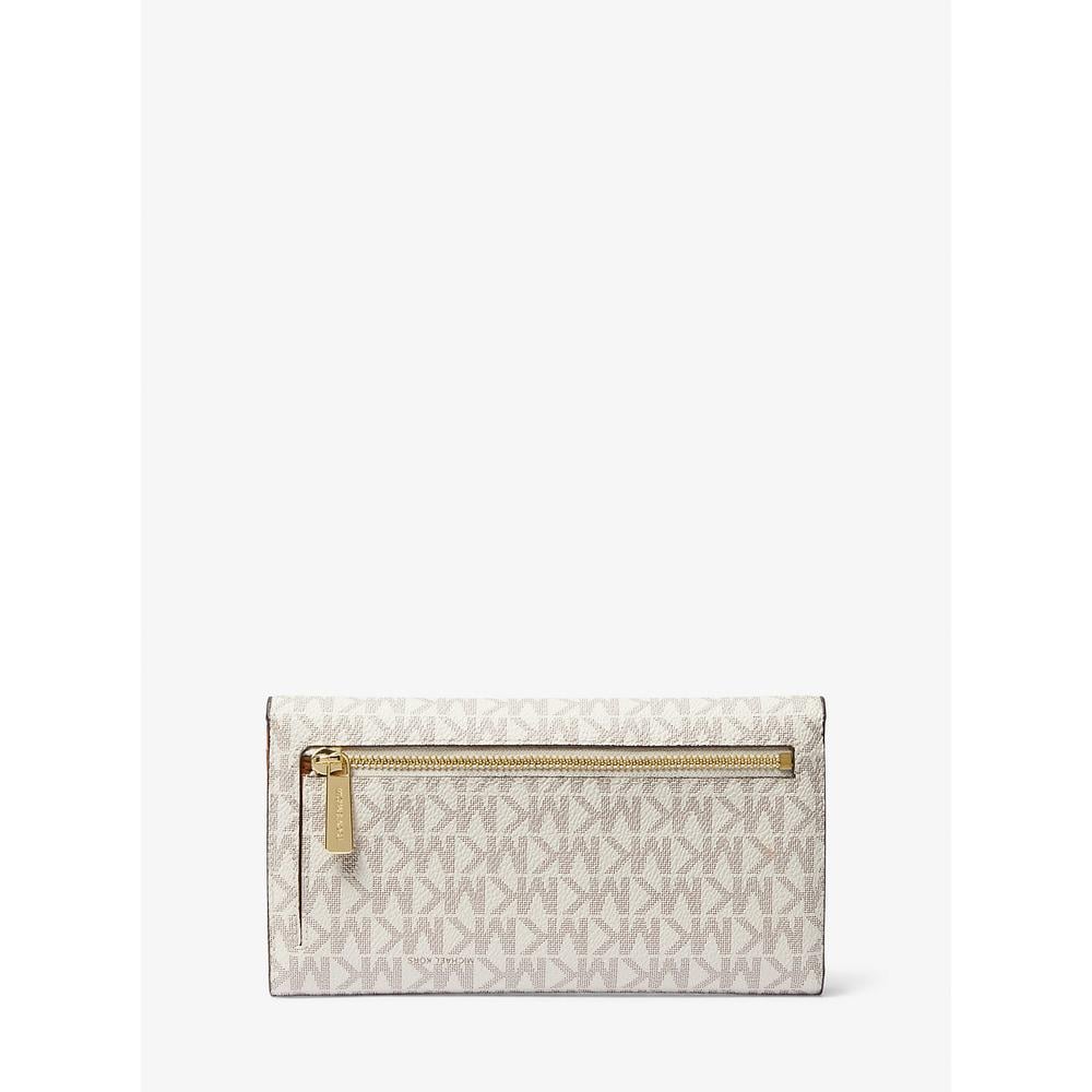 MICHAEL KORS CARTERA GRANDE CON TRES PLIEGUES Y LOGOTIPO DE JET SET | VAINILLA - 3