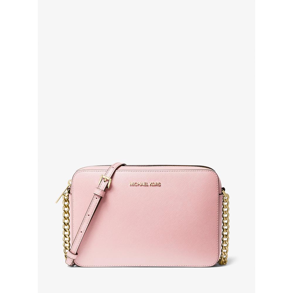 MICHAEL KORS BOLSO BANDOLERA GRANDE JET SET DE PIEL SAFFIANO | POWDER BLUSH - 1
