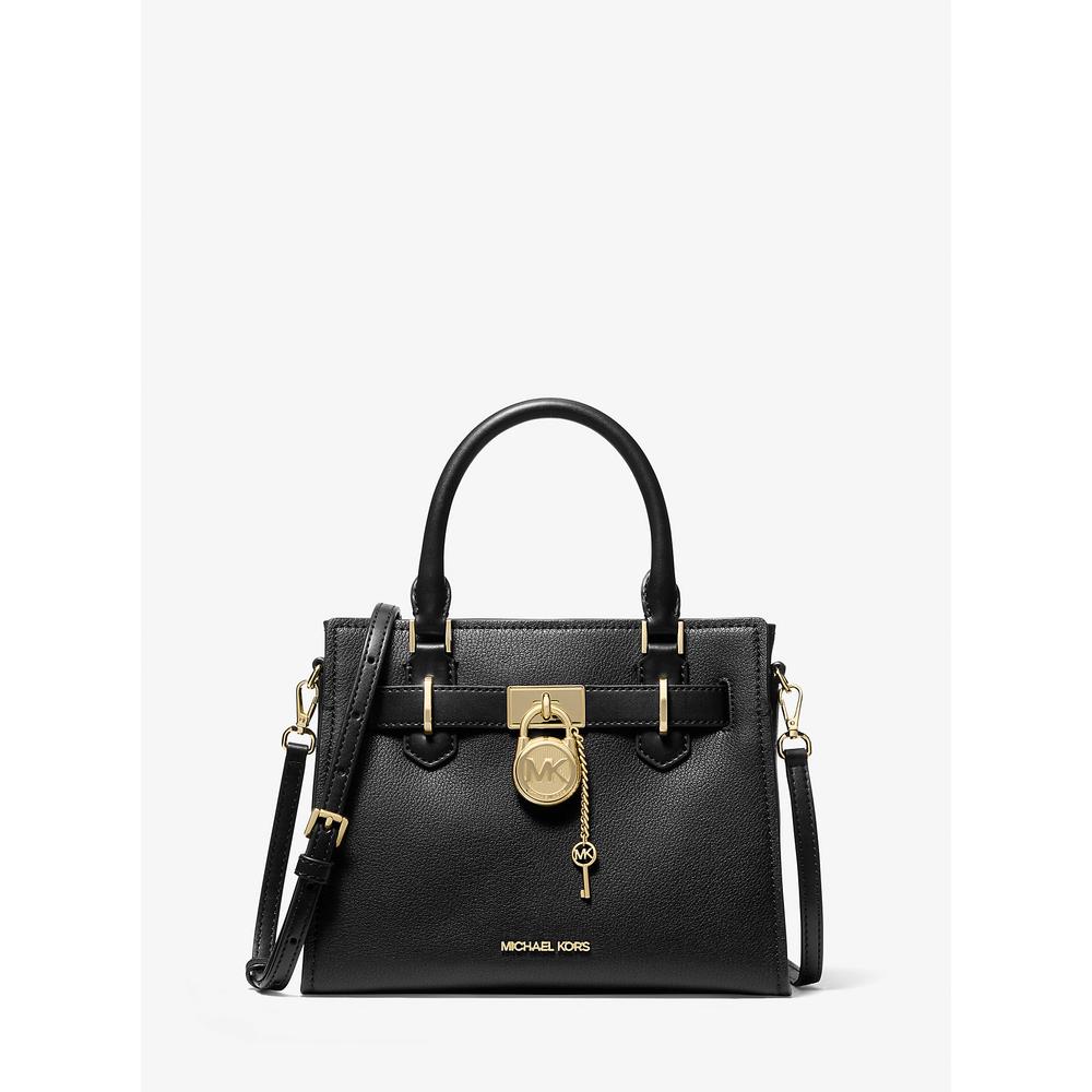 MICHAEL KORS BOLSO PEQUEÑO DE CUERO HAMILTON | NEGRO - 1
