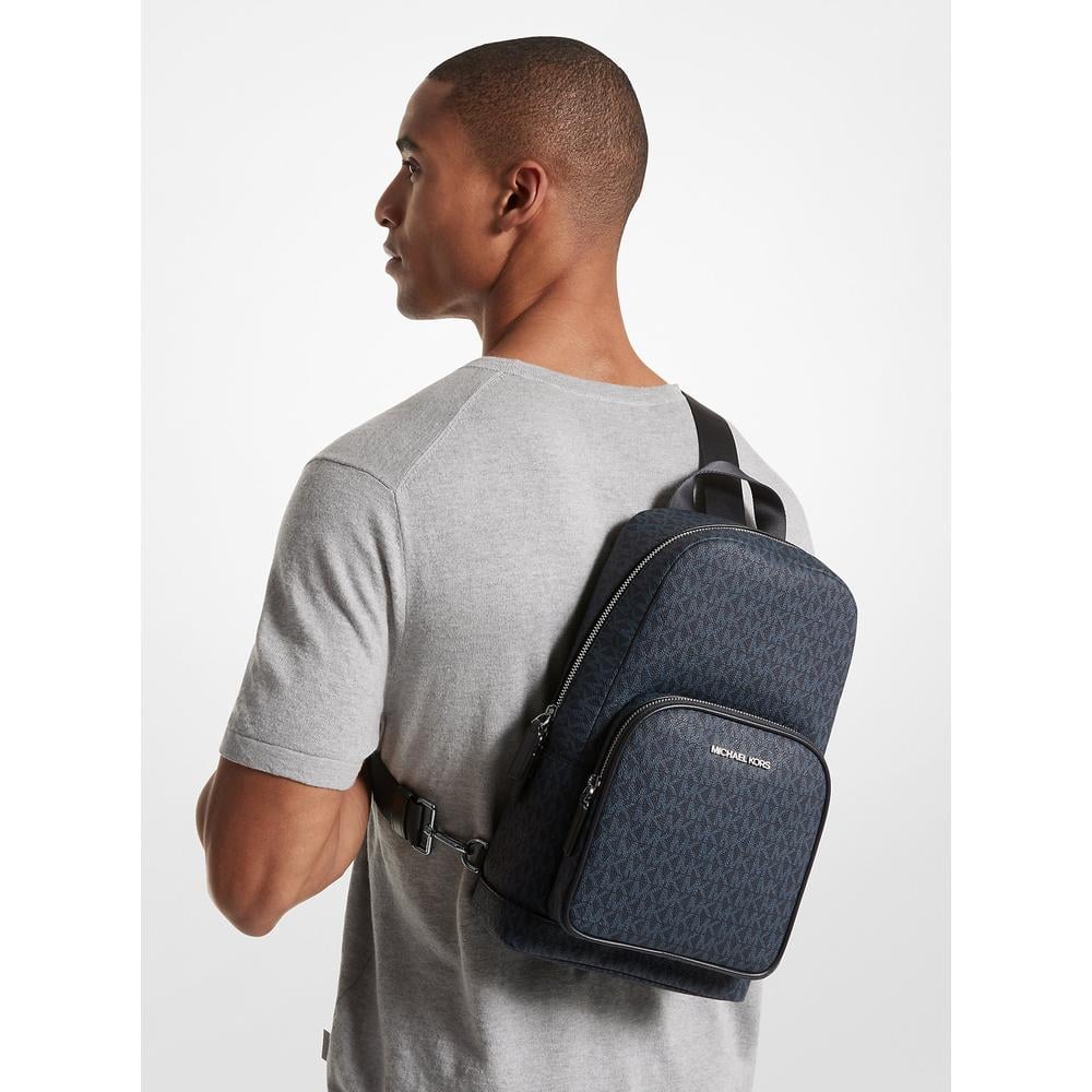 MICHAEL KORS MOCHILA BANDOLERA CON LOGOTIPO DE COOPER | ADMIRAL/PLBLUE - 4