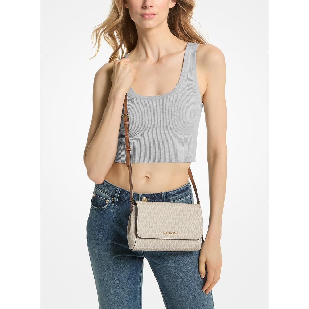 MICHAEL KORS BOLSO BANDOLERA CONVERTIBLE MEDIANO CON LOGOTIPO | VAINILLA - 4