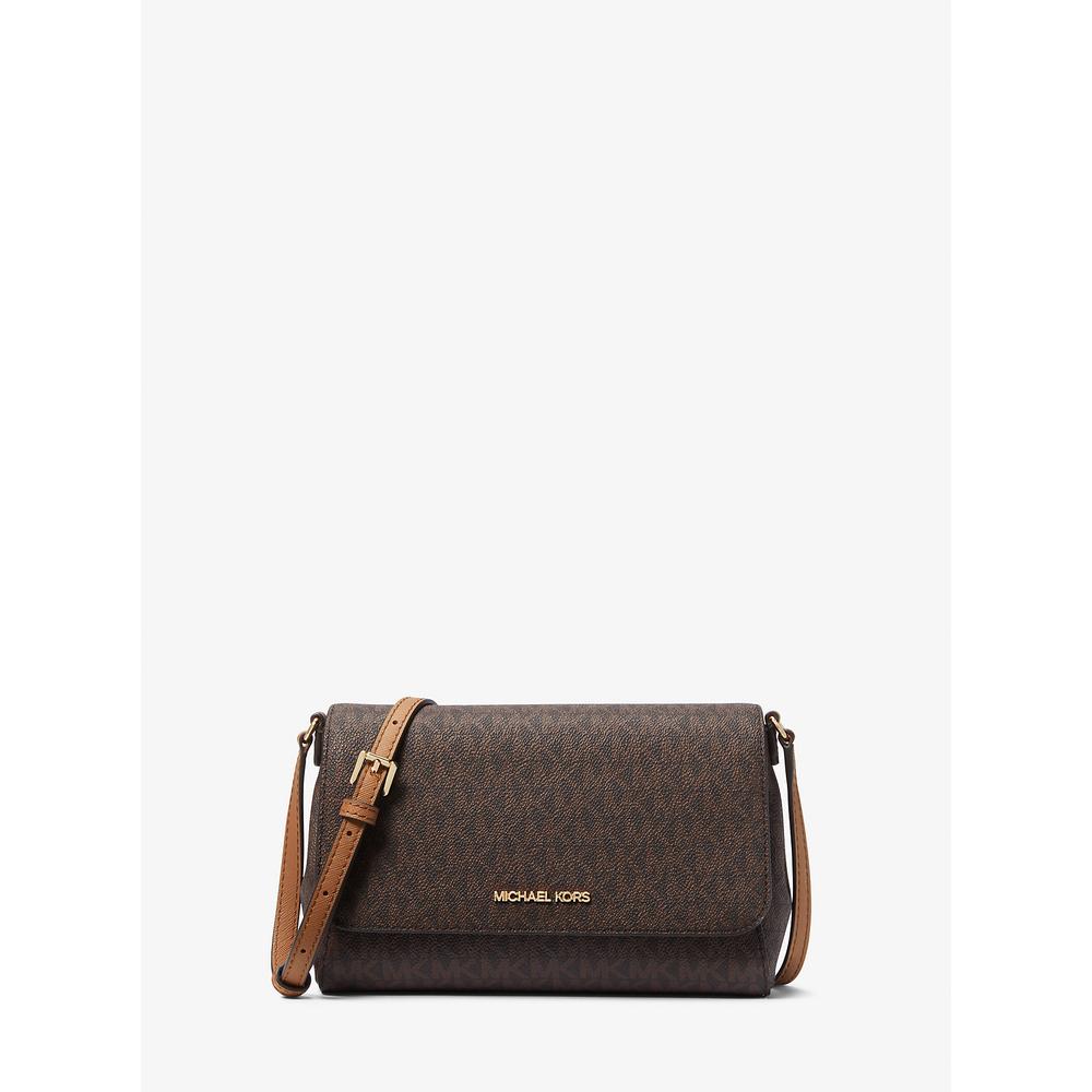 MICHAEL KORS BOLSO BANDOLERA CONVERTIBLE MEDIANO CON LOGOTIPO | MARRÓN - 1