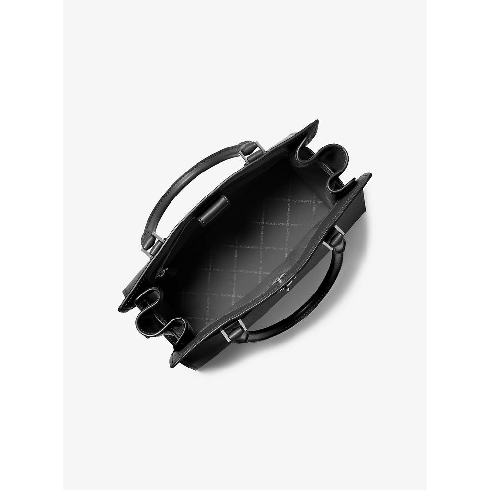 MICHAEL KORS BOLSO BANDOLERA MEDIANO DE CUERO HAMILTONS | NEGRO - 2